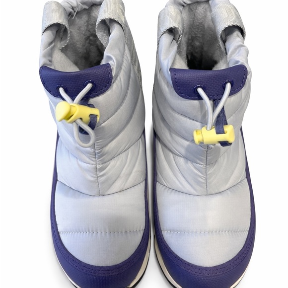 The North Face DryVent Insulated Winter Snow Boots Gray blue Kids Size 4 NWOT - Picture 2 of 5